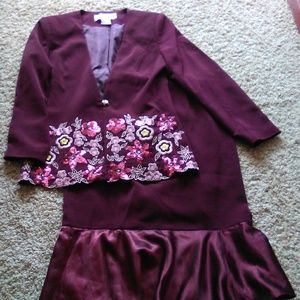 Plum Lady suit sz 10 by Gospel